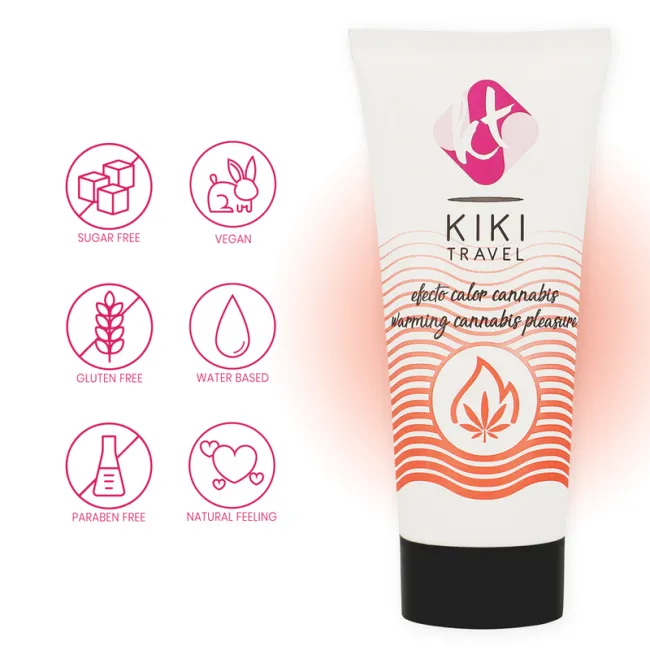 Lubrifiant intim Kikí Travel Cannabis Hot Effect – 50 ml