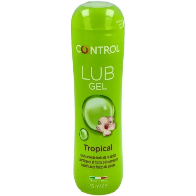 Lubrifiant intim cu aromă tropicală Control Lub Gel Tropical 75 ml