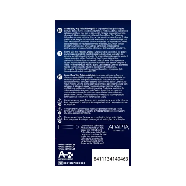 Prezervative Control Adapta Easy Way Finissimo, 10 bucăți