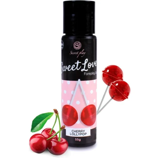 Gel Lubrifiant Comestibil SecretPlay Cherry Lollipop 60 ml