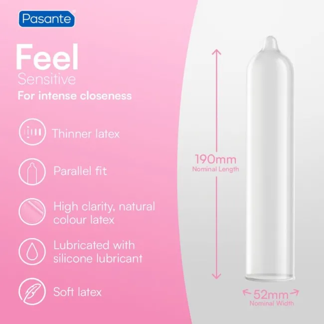 Prezervative Pasante Sensitive Ultrafine, cutie 144 buc