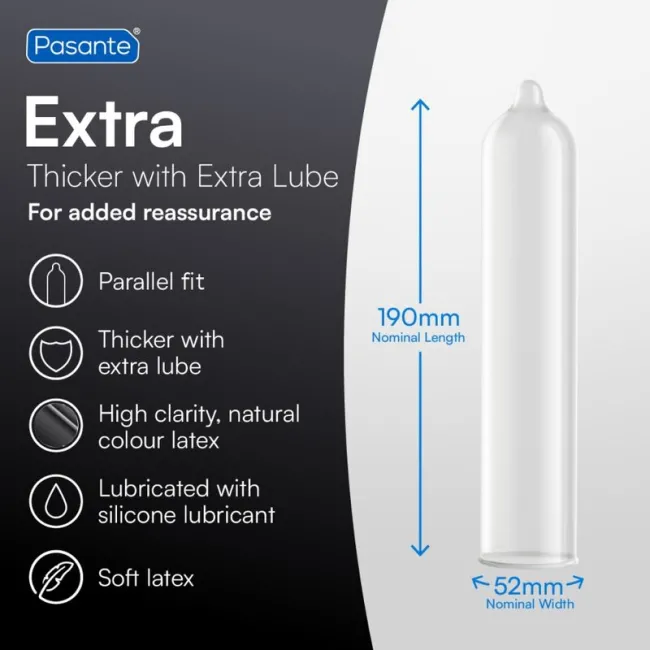 Prezervative Pasante Extra Thick – extra groase, 3 bucăți