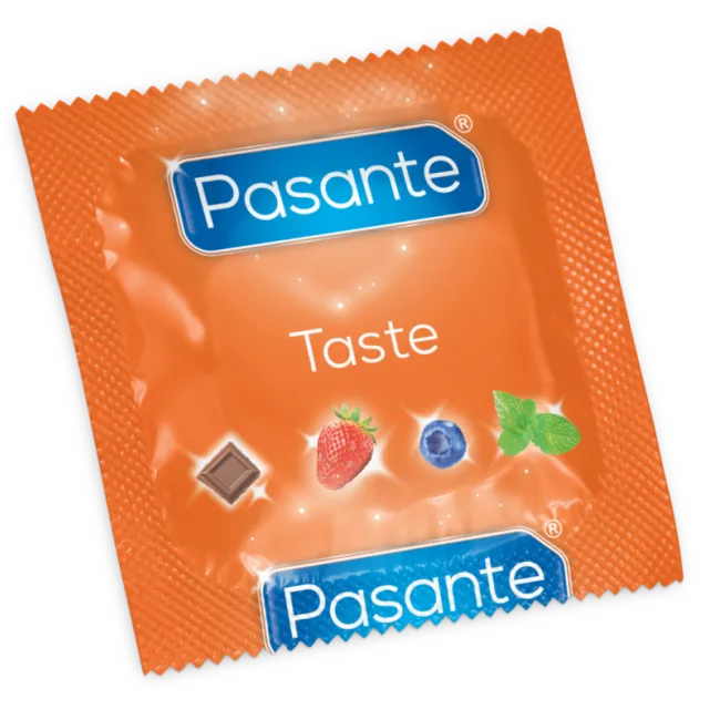 Prezervative Pasante Flavors – aromate și colorate, set 3 bucăți