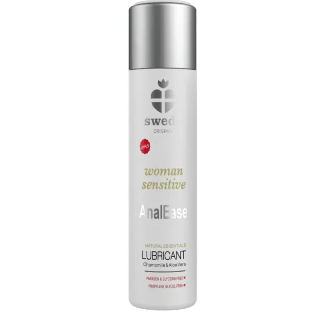 Lubrifiant intim pe bază de apă Swede Woman Sensitive Anal Ease – 120 ml