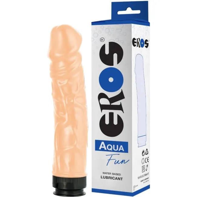 Dildo Realist EROS Aqua Fun cu Lubrifiant Încorporat 300ml