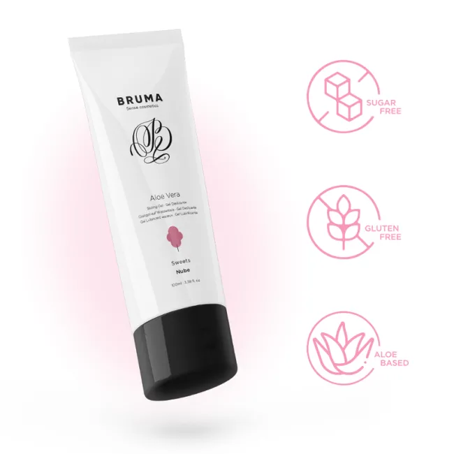 Lubrifiant pe bază de apă Bruma Aloe Vera cu aromă dulce 100 ml