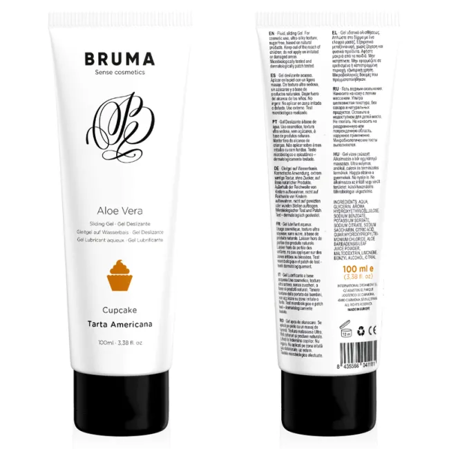 Gel lubrifiant Bruma Aloe Vera aromă Cupcake 100 ml