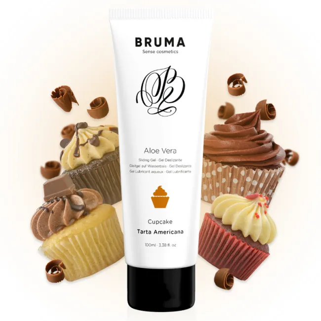 Gel lubrifiant Bruma Aloe Vera aromă Cupcake 100 ml
