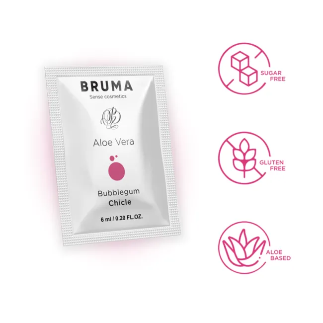 Gel lubrifiant Bruma Aloe Vera aromă Bubblegum 6 ml