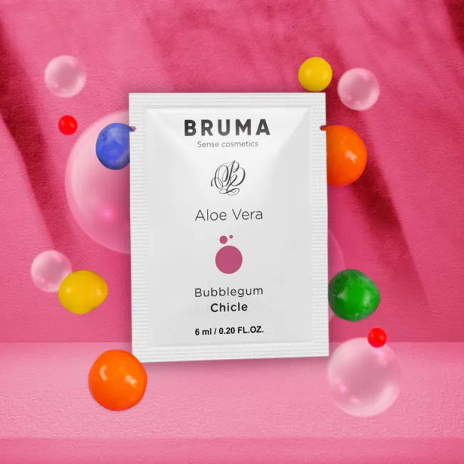 Gel lubrifiant Bruma Aloe Vera aromă Bubblegum 6 ml