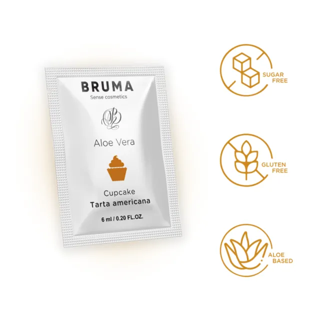 Gel lubrifiant Bruma Aloe Vera aromă Cupcake 6 ml