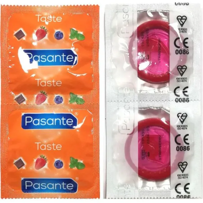 Prezervative Pasante Strawberry aromă căpșuni, 144 buc