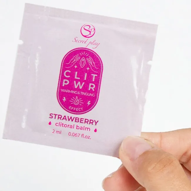 Lubrifiant Intim Monodoză cu Aromă de Căpșuni SecretPlay 2 ml