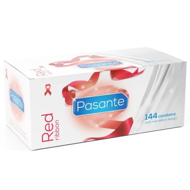 Prezervative Pasante Red Ribbon – cutie 144 bucăți