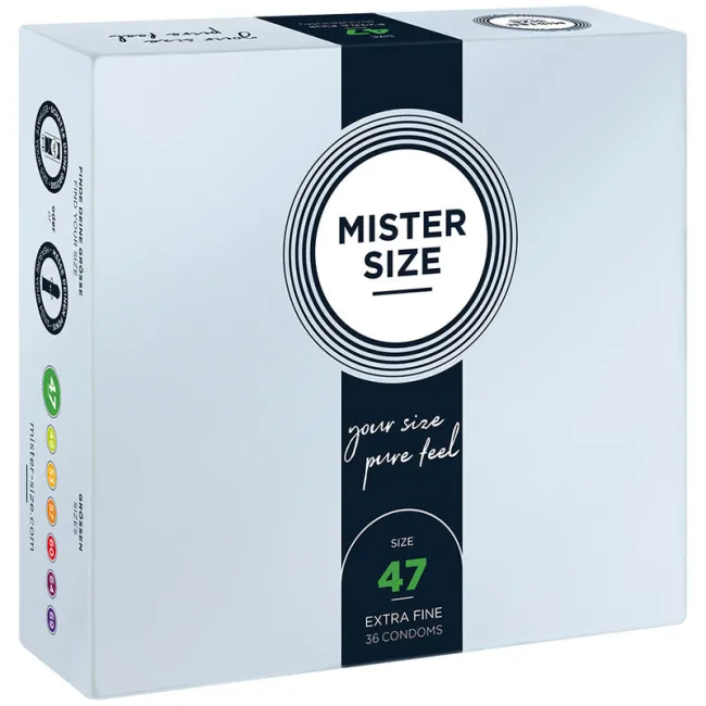 Prezervative Mister Size 47mm – Potrivire Precisă, 36 buc