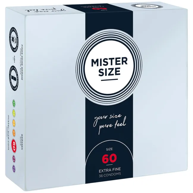 Prezervative Mister Size 60 mm XL – set 36 bucăți