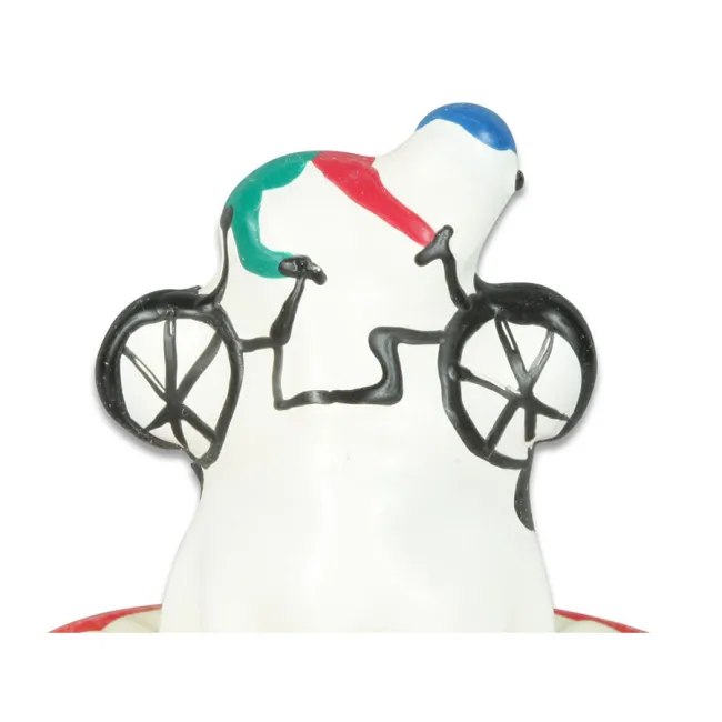 Prezervativ Decorativ Pictat Manual Condomerie Bicycle