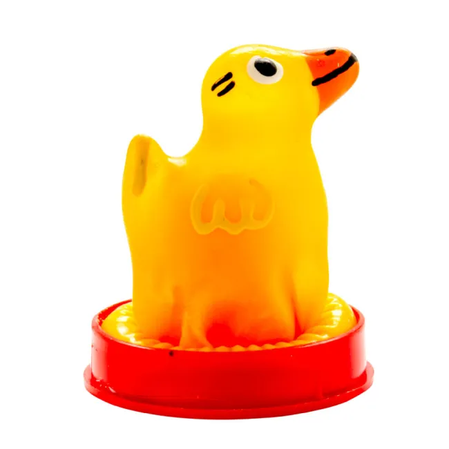 Prezervativ decorativ pictat manual Condomerie Duck