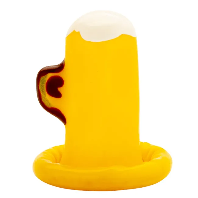 Prezervativ Decorativ CONDOMERIE Painted Beer Glass – Artă Boemiană