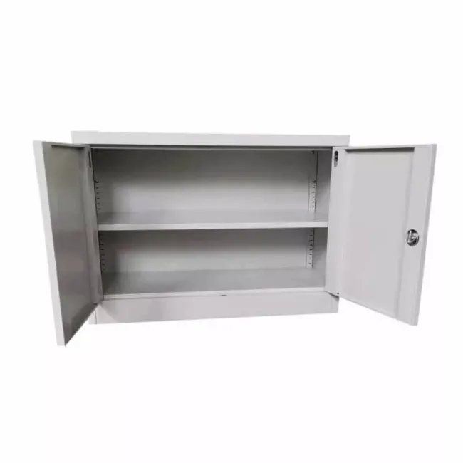 Fișet metalic, 2 uși, 1 poliță, 35 kg/poliță, 900x400x600mm, gri, B126 B4U