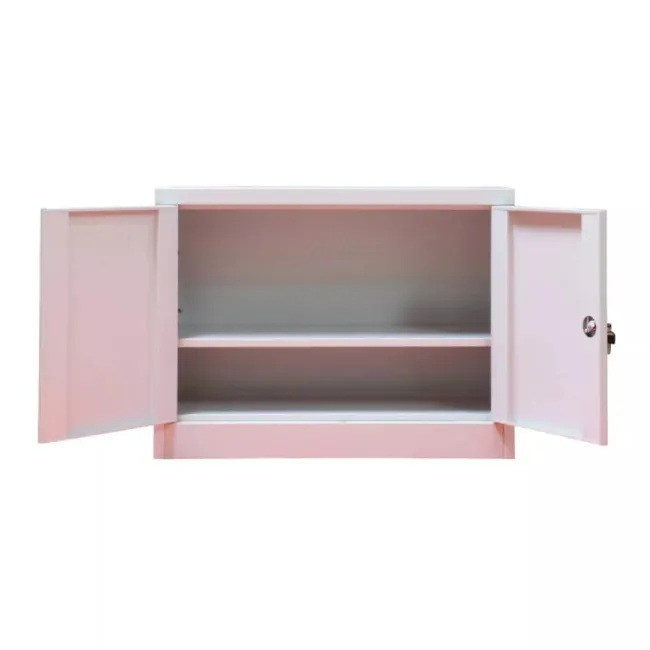 Fișet metalic, 2 uși, 1 poliță, 35 kg/poliță, 900x400x600mm, gri, B126 B4U, montat