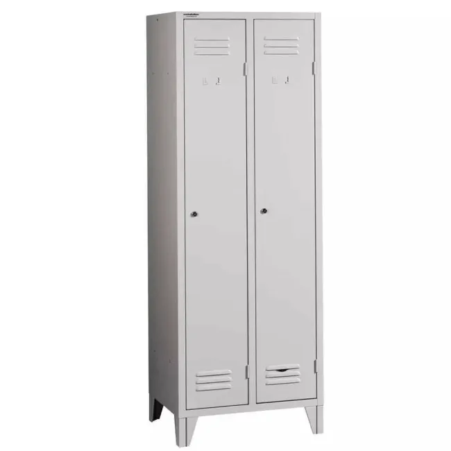 Vestiar compartimentat cu 2 uși 800x450x1800mm A888 CU PICIOARE FIXE