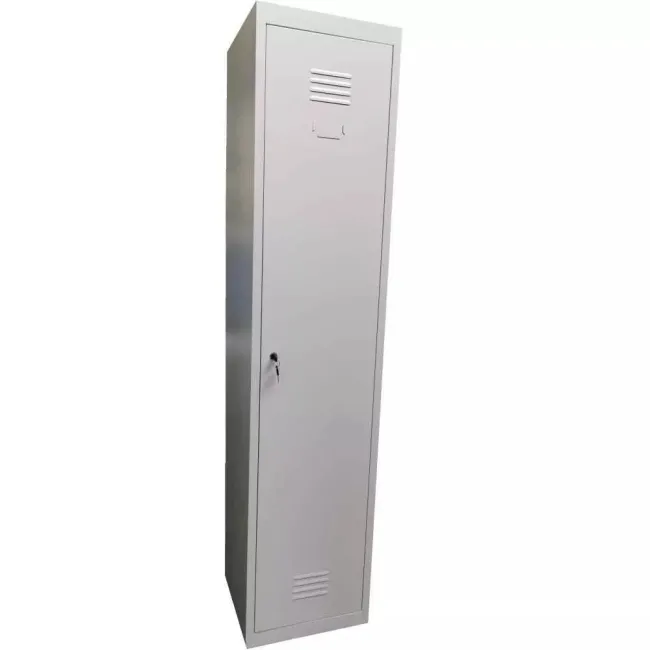 Vestiar metalic, 1 compartiment, cu picioare, 400x450x1800mm, gri, A872 B4U, montat