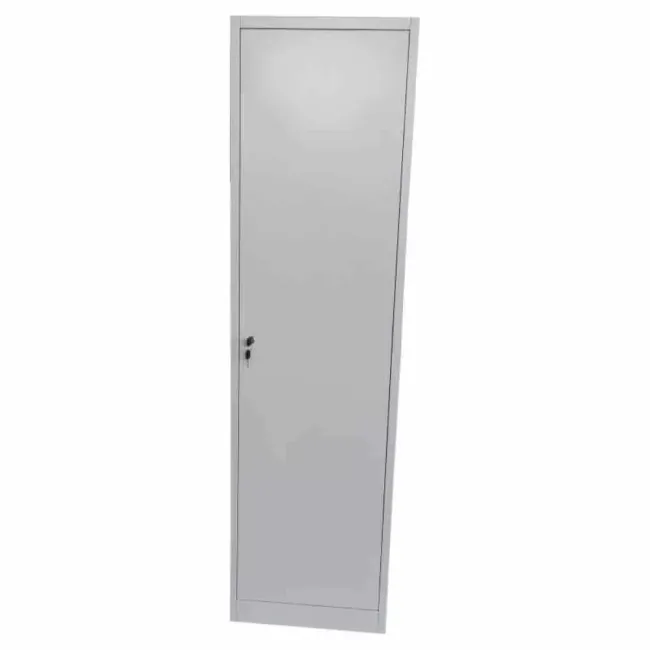 Fișet metalic, 1 ușă, 4 polițe, 35 kg/poliță, 500x350x1800mm, gri, B128 B4U