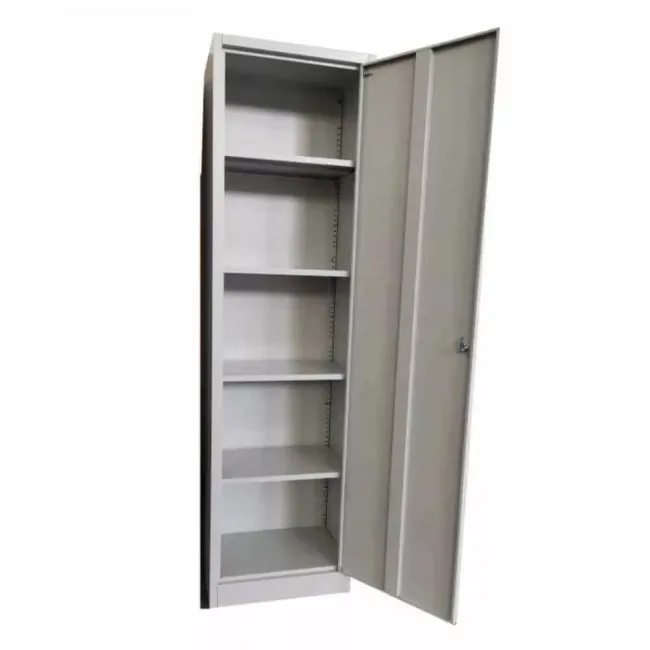 Fișet metalic, 1 ușă, 4 polițe, 35 kg/poliță, 500x350x1800mm, gri, B128 B4U