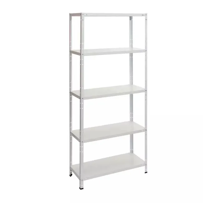 Raft metalic GRI 5 polițe METAL 80 kg/poliță 180x90x40 cm montaj cu SURUB