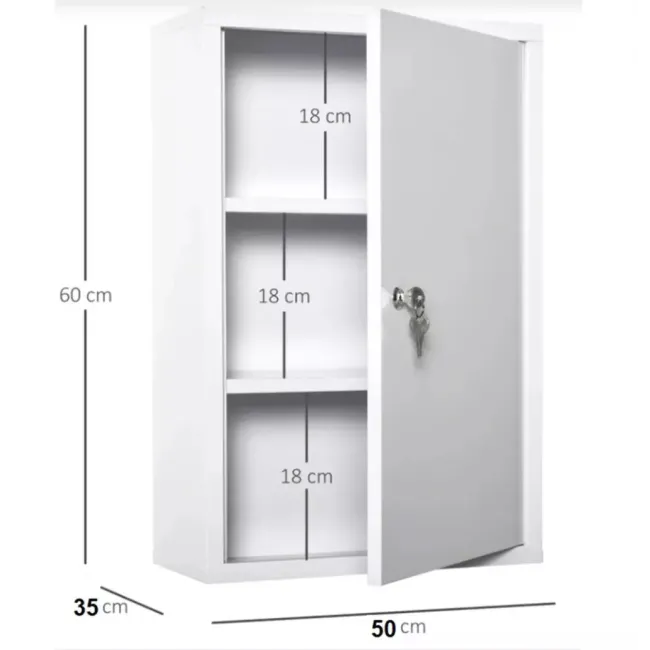 Dulap medicamente alb 600x500x350mm
