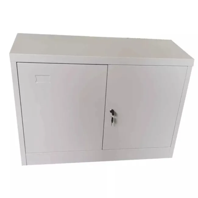 Fișet metalic, 2 uși, 1 poliță, 35 kg/poliță, 900x400x600mm, gri, B126 B4U, la palet