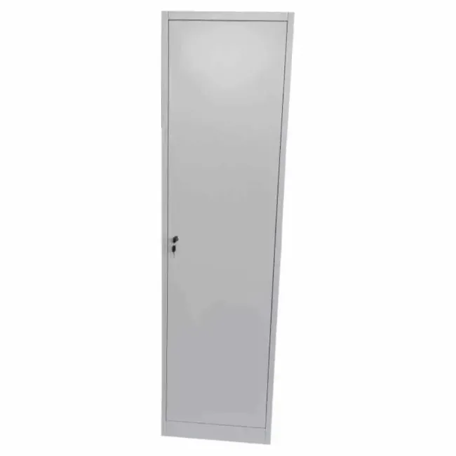 Fișet metalic, 1 ușă, 4 polițe, 35 kg/poliță, 500x350x1800mm, gri, B128 B4U, la palet