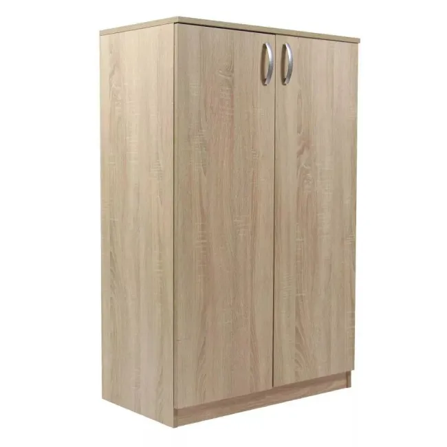Dulap pentru birou Rubin din PAL 2 uși 3 rafturi 75x40x117 cm stejar sonoma
