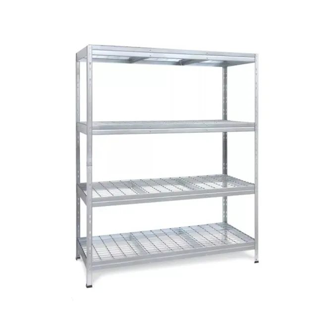 Raft metalic 4 polițe de sarma 300 kg/poliță 180x120x45cm Rism300 4N