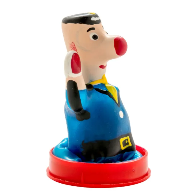 Prezervativ decorativ pictat manual Condomerie Polițist