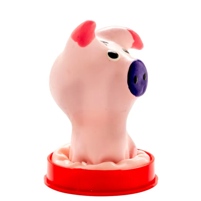 Prezervativ decorativ pictat manual Condomerie Pig Head
