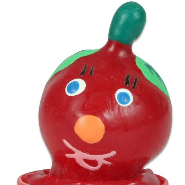 Prezervativ decorativ pictat manual Condomerie Tomato