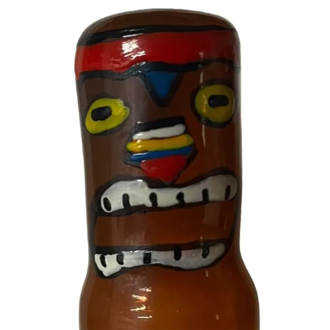 Prezervativ decorativ pictat manual Condomerie Tiki Totem Hawaii