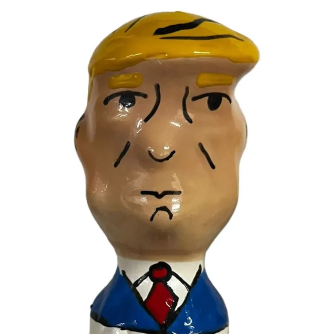 Prezervativ Decorativ Pictat Manual Condomerie Grumpy Trump XL