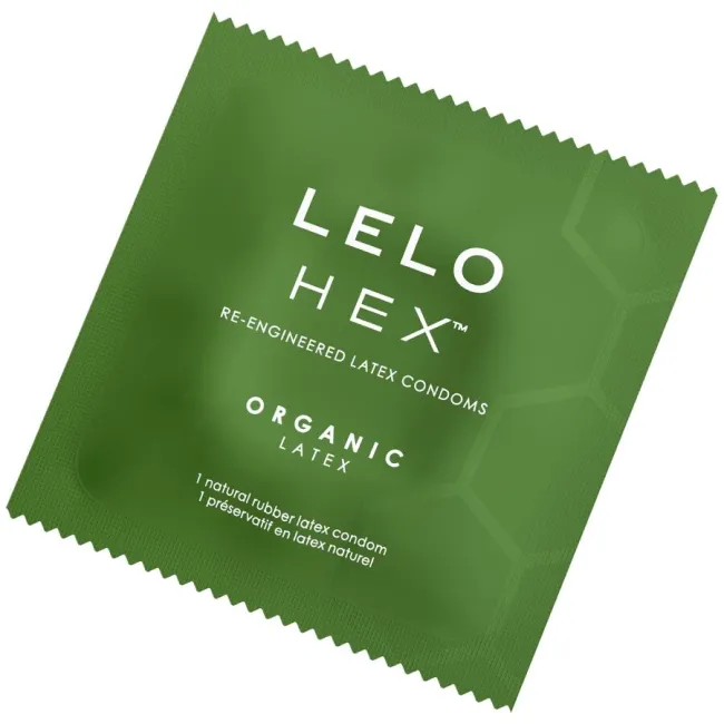 Prezervative Lelo Hex Organic – latex organic cu L-arginină, 3 bucăți
