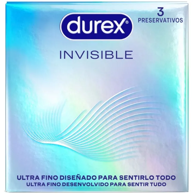 Prezervative Durex Invisible Ultra Thin — set 3 bucăți