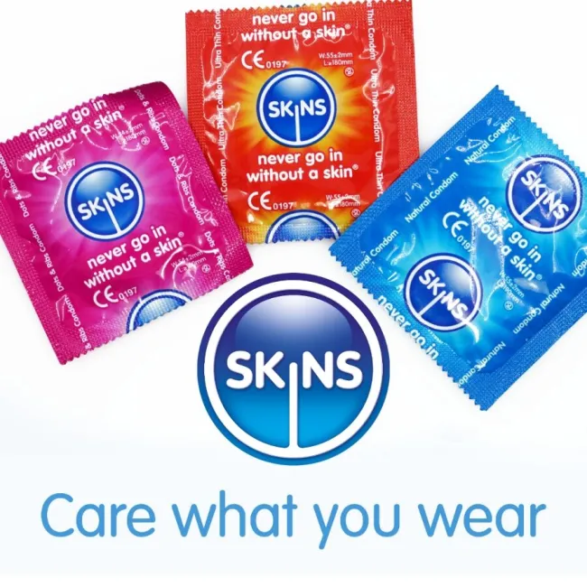 Prezervative asortate Skins Premium Pack – 16 bucăți