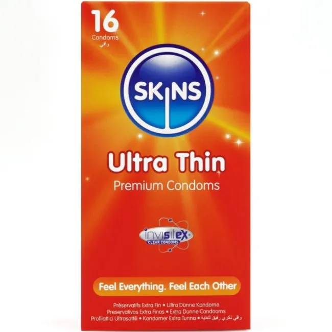 Prezervative Skins Ultra Thin – extra subțiri, 16 bucăți