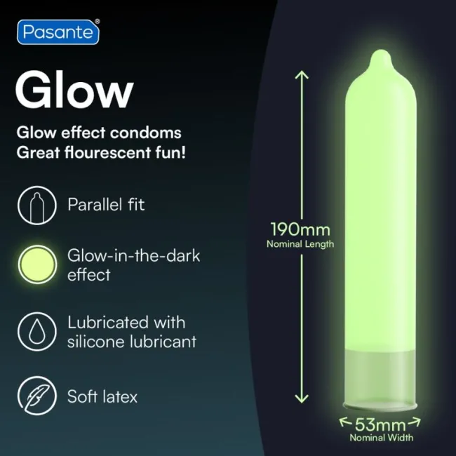 Prezervative Pasante Glow in the Dark, set 144 bucăți
