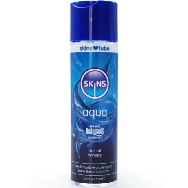 Lubrifiant intim pe bază de apă Skins Aqua – 130 ml