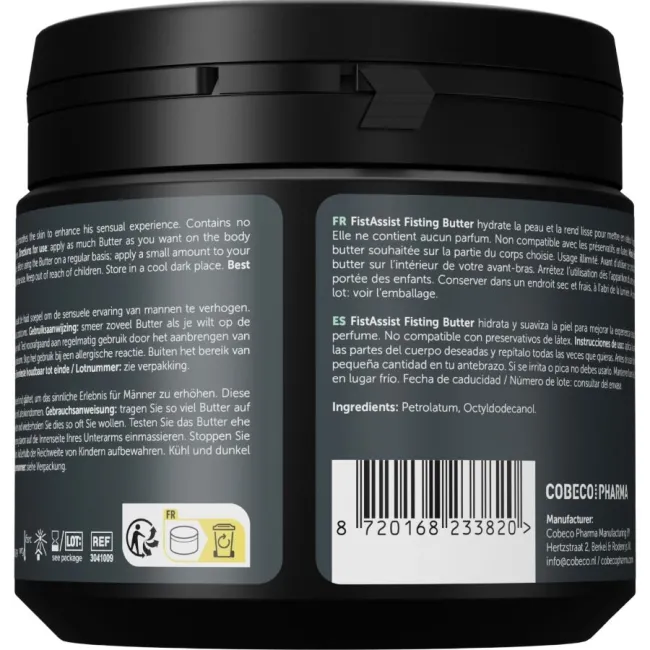 Lubrifiant intim pe bază de ulei Cobeco Fist Assist Butter – 500 ml