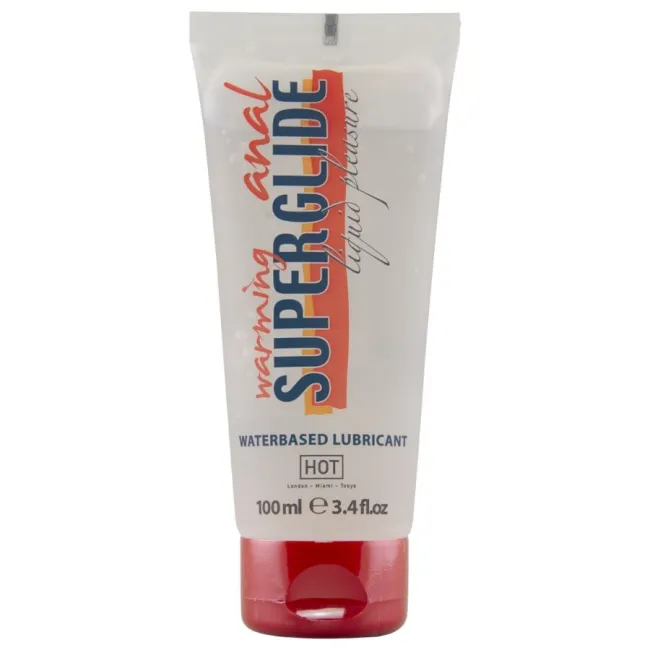 Lubrifiant pe bază de apă cu efect de încălzire HOT Anal Superglide 100 ml