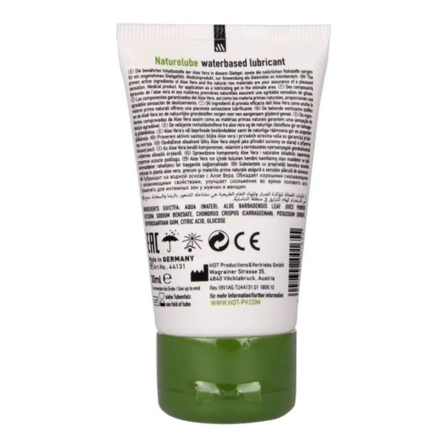 Lubrifiant Natural HOT Aloe Vera pe Bază de Apă 30 ml
