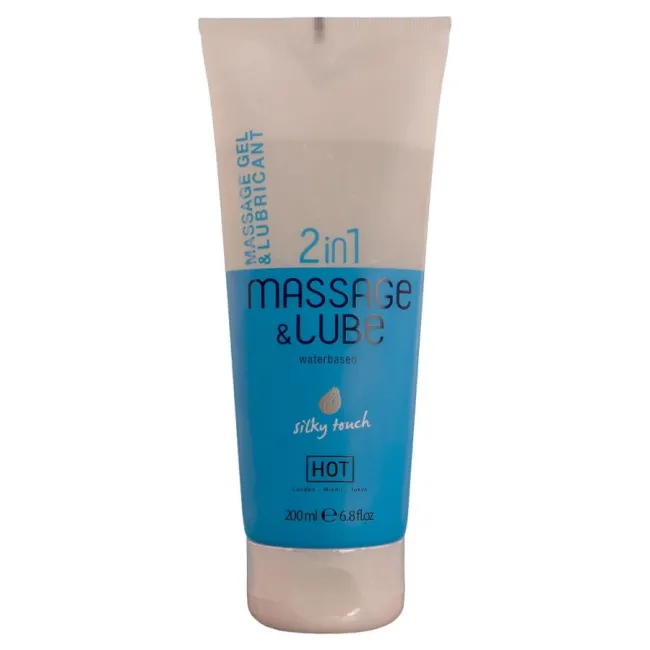 Gel 2în1 Masaj & Lubrifiant HOT Silky Touch 200 ml